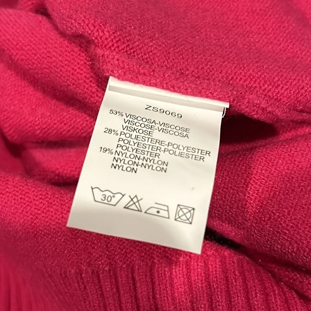 Z Studio Long Pink Sweater Dress One Size - Picture 4 of 4